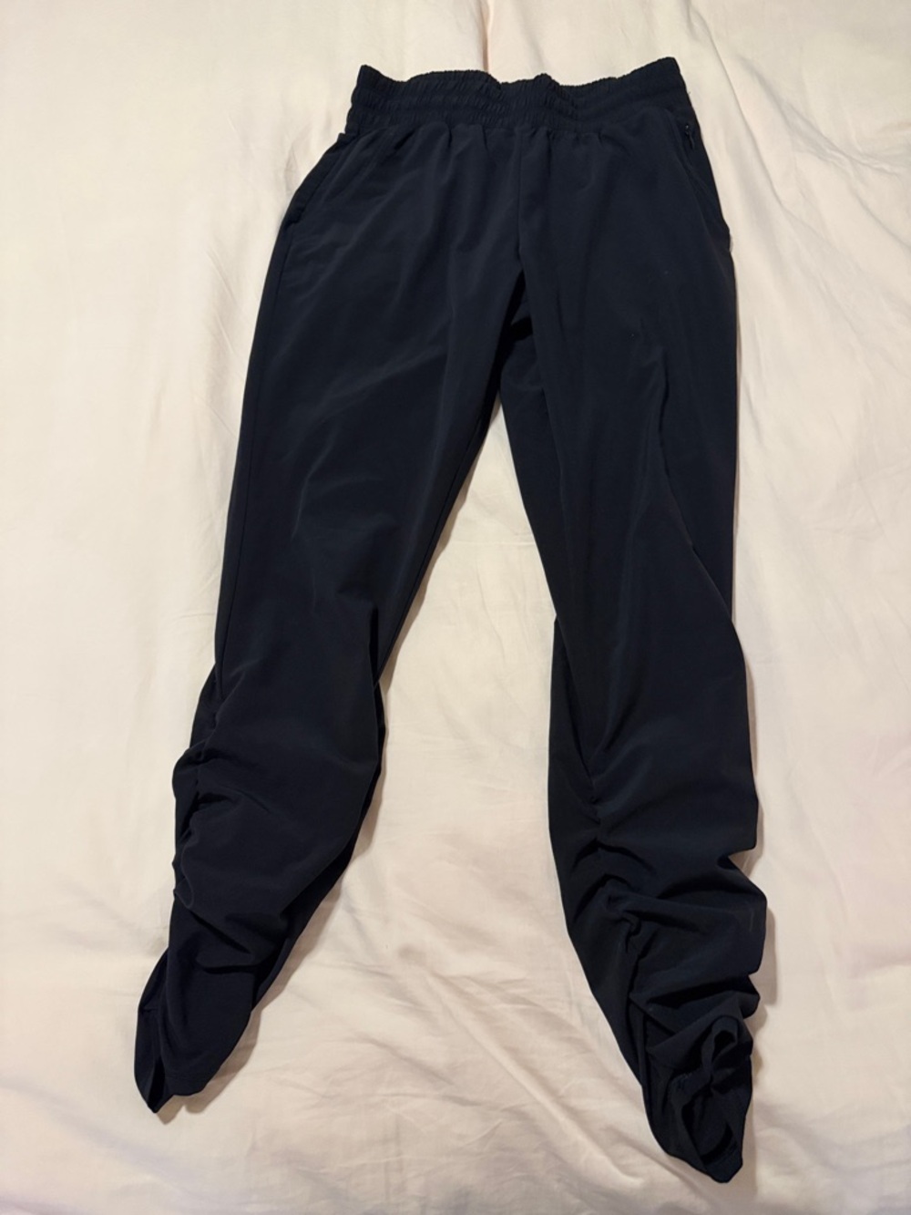 Prana Women's Navy Elastic-Waist Track Joggers